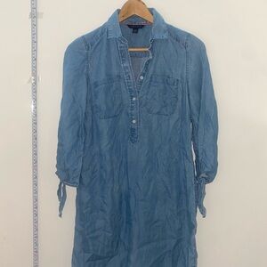 Blue Denim Shirt Dress